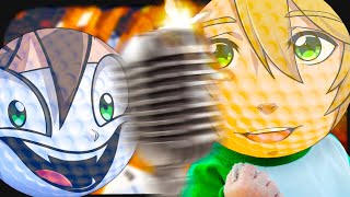 He bangs his head against his microphone! ☆ Golf it!