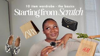 10 ITEM WARDROBE - I got rid of my clothes so let’s start again! (The basics✨)