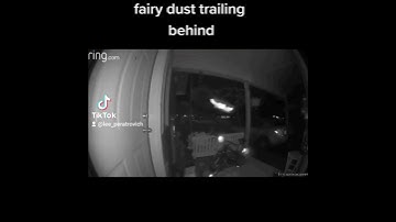 Fairy Caught on doorbell camera fairy dust trailing behind 8 second video after pictures wait 4 it