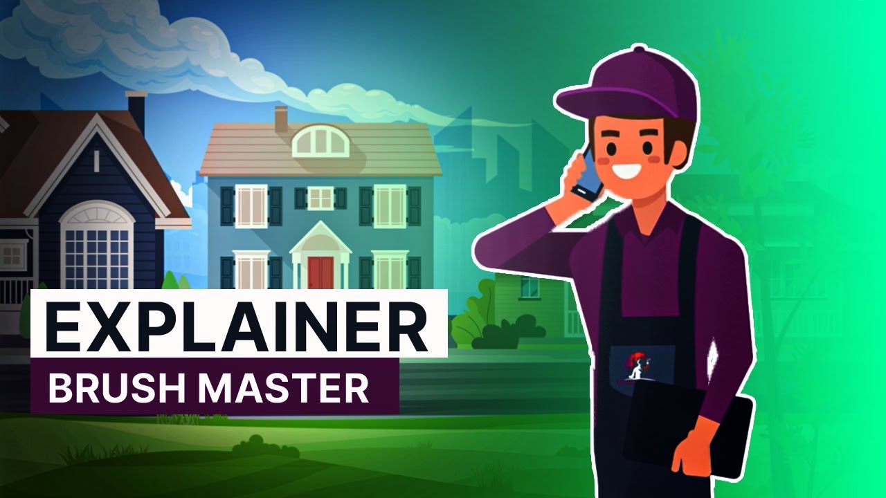 Explainer Video Brush Master Animation | Motion Graphics ...