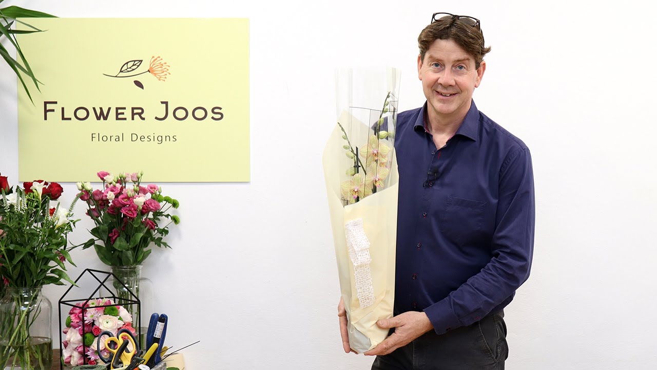 How To Wrap A Plant Phalaenopsis Orchid Wrap YouTube