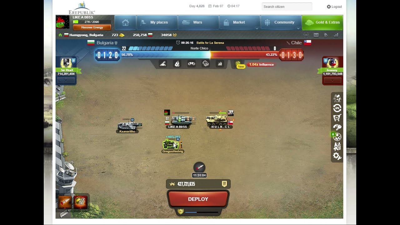 paying erepublik customers using misconfigured auto deploy cheat that fights against them lole