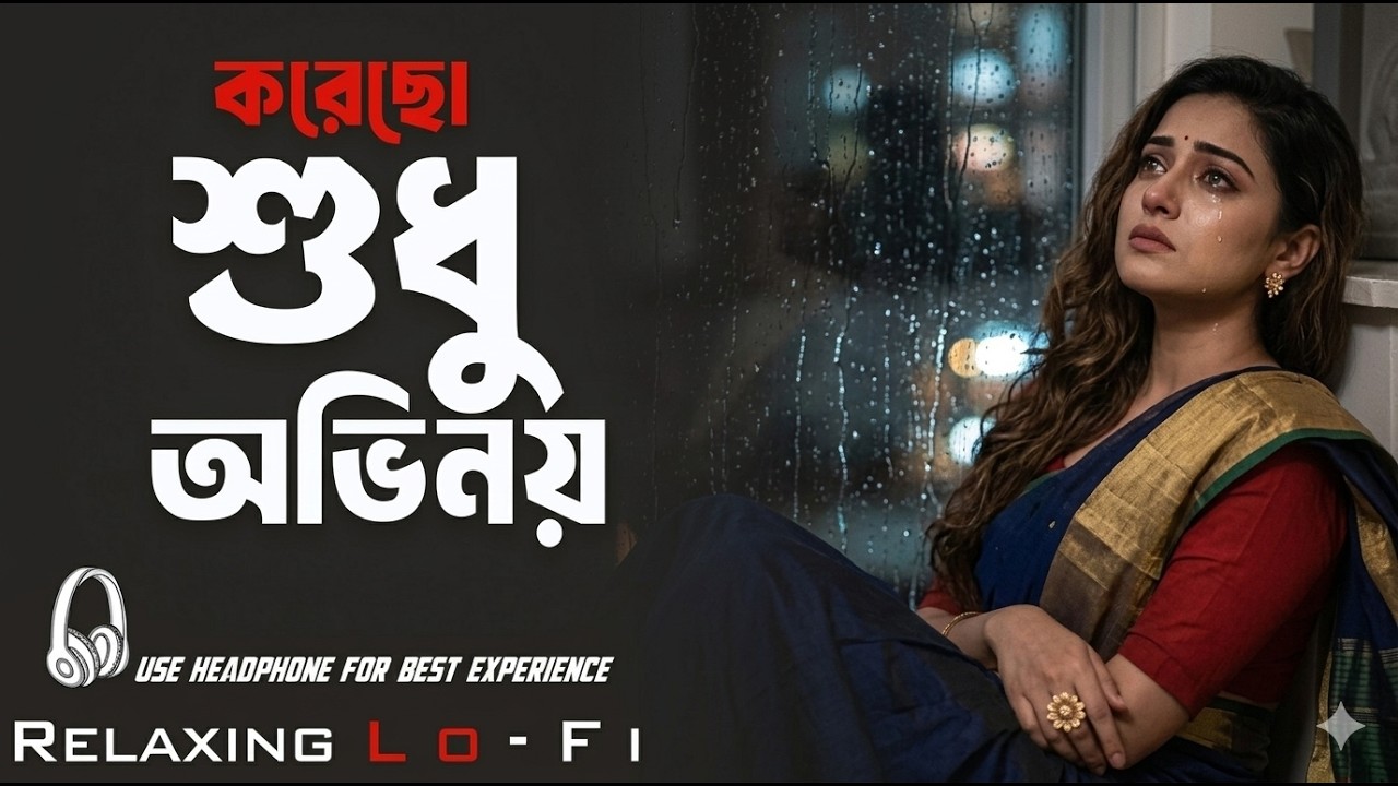 Korecho Shudhu Ovinoy | কোরেছো শুধু অভিনয় |Bangla Sad Song| Lofi / Slowed & Reverb |#banglalofisong