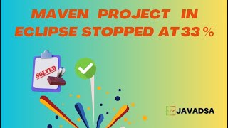 Maven Project Stopped at 33%
