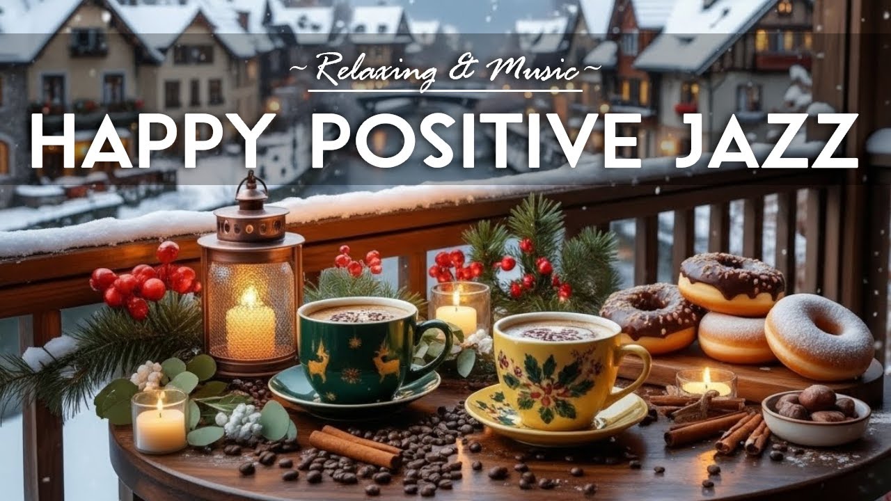 Happy Positive Jazz 🎶 Coffee Bossa Nova Instrumental and Relaxing Jazz Cafe Music for Studying.