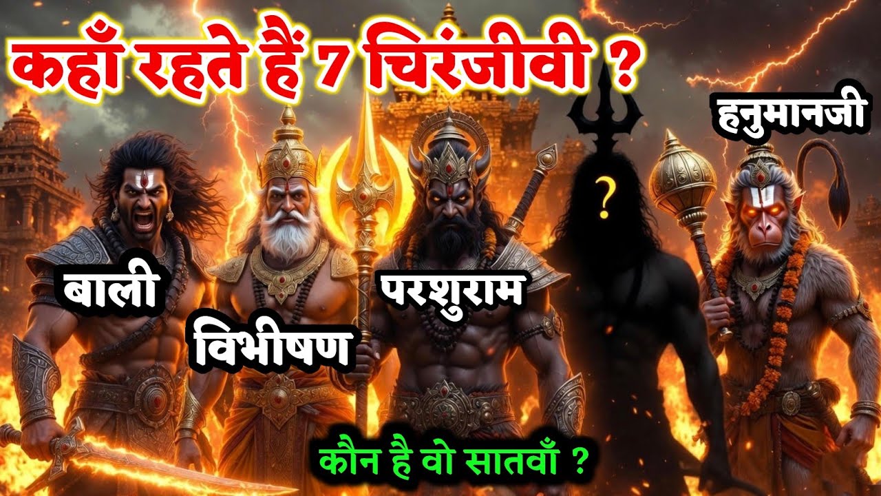 कहाँ रहते हैं 7 चिरंजीवी आज? एक अभी भी जिंदा घूम रहा है! 😱   सातवाँ कौन है? ❓🔥