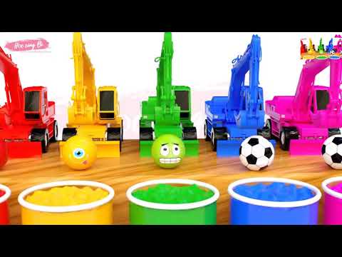 Video Dạy bé nhận biết Màu sắc - Ô tô màu sắc - YouTube