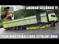 HEBOOHH !!! Kernet Lakukan Selebrasi, Truk Hino Tribal Libas Tanjakan Sitinjau Lauik Sampai Ujung