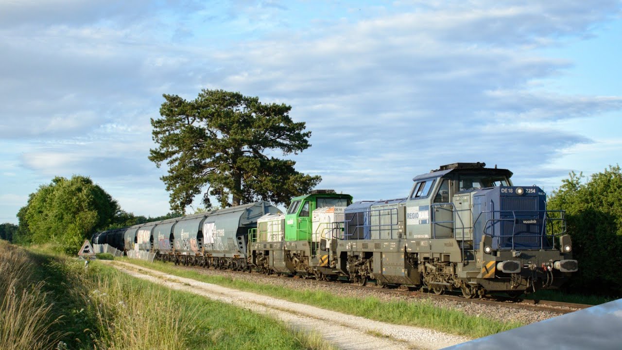 Des trains sur la VUTR de Villers-les-Pots à Gray