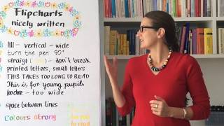 Flipcharts nicely written