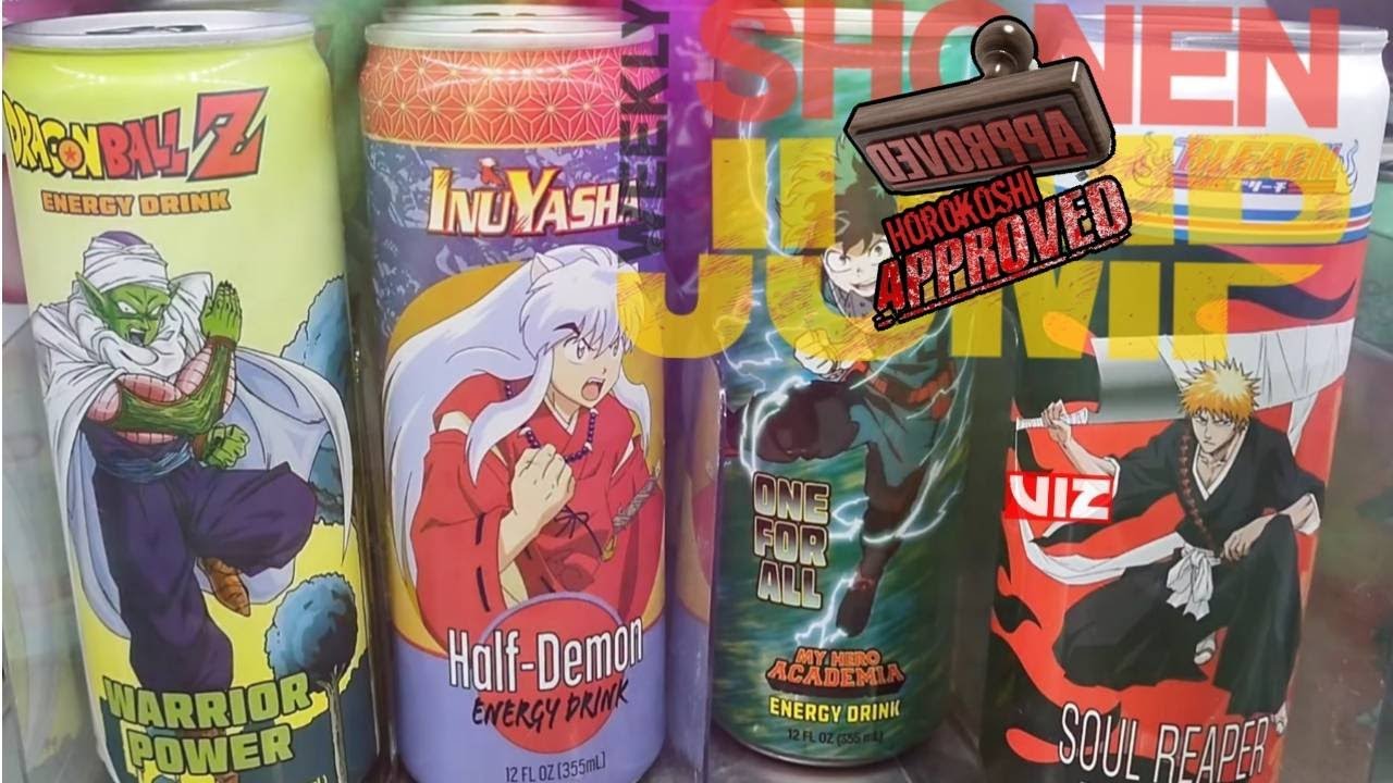 Official Anime ENERGY DRINKS are HERE! Horokoshi approved 💯👍 mha dbz
