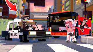 EVERYTHING WAS ON FIRE!! BUT I BECAME A SECRET AGENT AND CAME TO SAVE THEM!! 🚓🔥