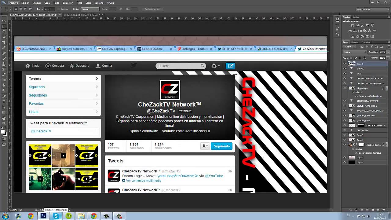 SpeedArt | @CheZackTV Encabezado Twitter