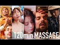 【ASMR】120分間の夢の世界へ_マッサージ総集編｜山口理容店