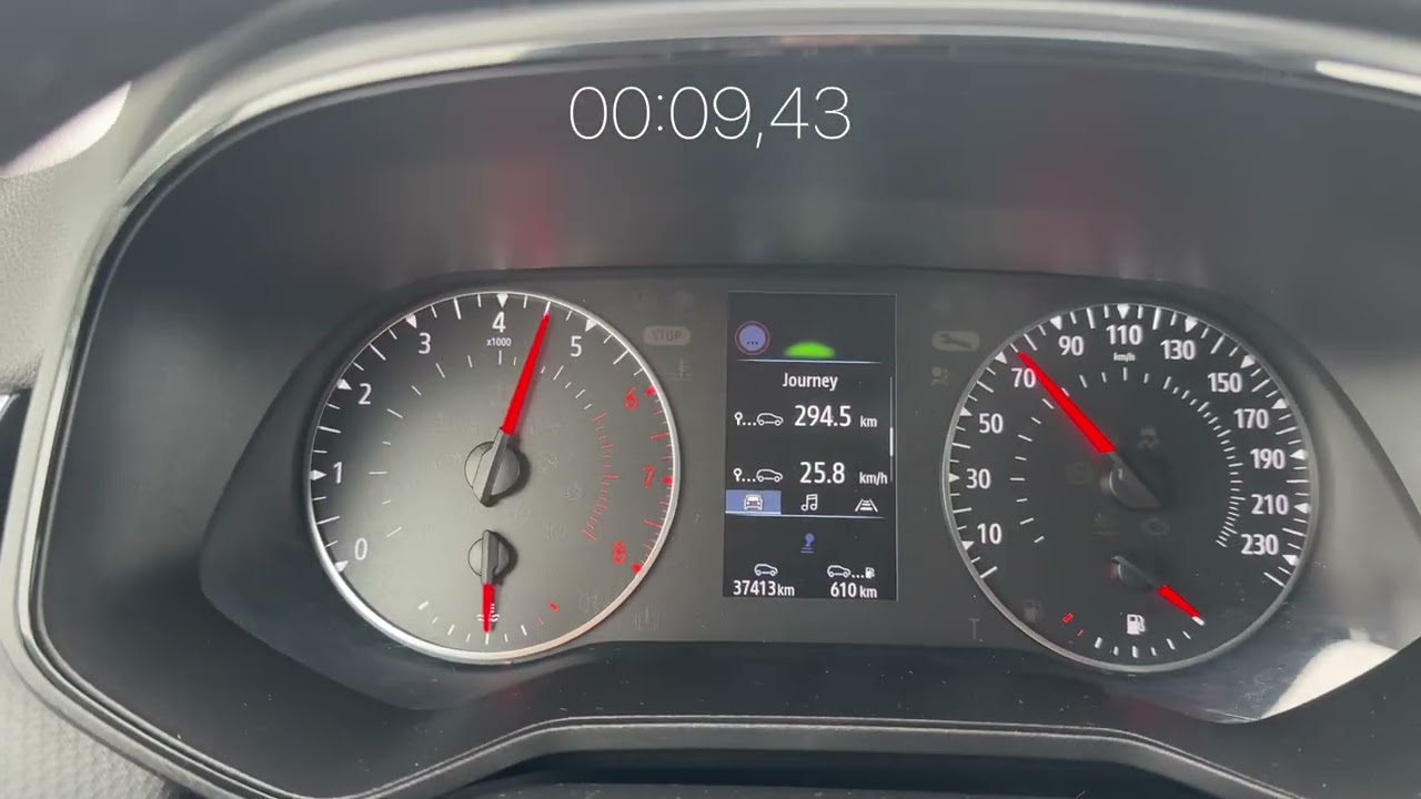 Renault Clio MkV 1.0SCe 65hp Acceleration (0-100kmh)