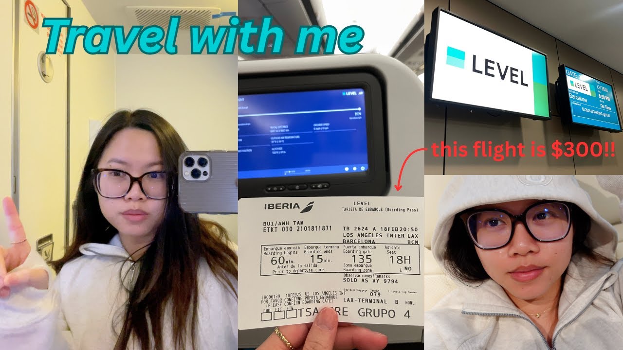 ЛЕТЕТЕ со мной в ИСПАНИЮ 🇪🇸✈️ | Самый дешевый перелет | (LAX - BCN) от Level Airlines