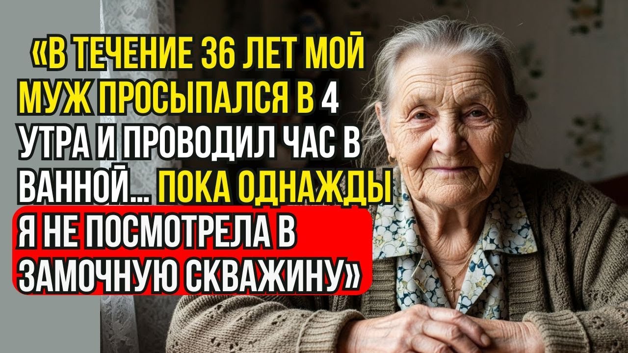 Реальная история этой бабушки ❤️В течение 36 лет мой муж просыпался в 4 утра и проводил час в ванной