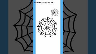 HOW TO DRAW A SPIDER WEB HALLOWEEN - HALLOWEEN DRAWINGS