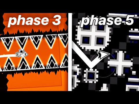 All "Battle of The Shades" Phases in One Video — 4K Geometry Dash