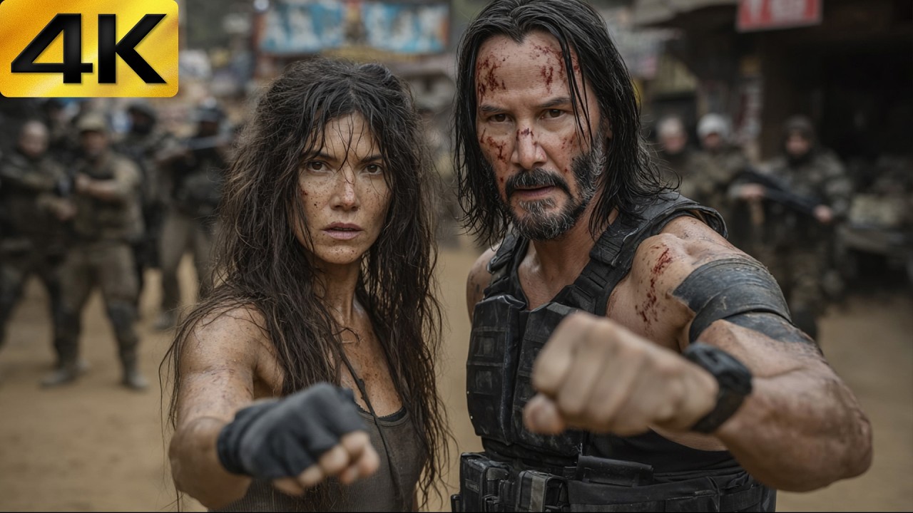 【4K】Боевик: Кунг-фу брат и сестра из Гонконга без оружия штурмуют логово мафии, спасая отца-агента!