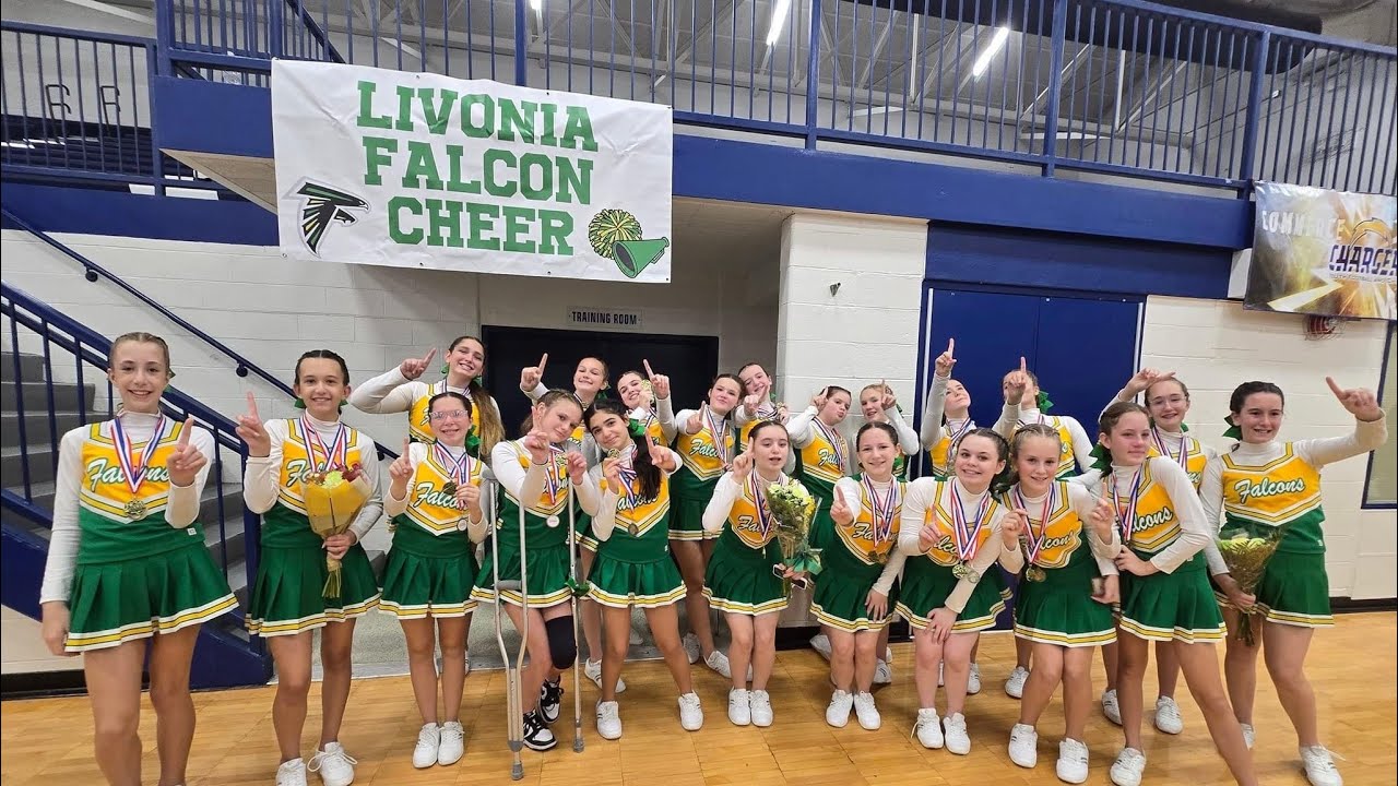 2024 Livonia Falcons - 1st Place Pom routine & 2nd Place Cheer Routine ...