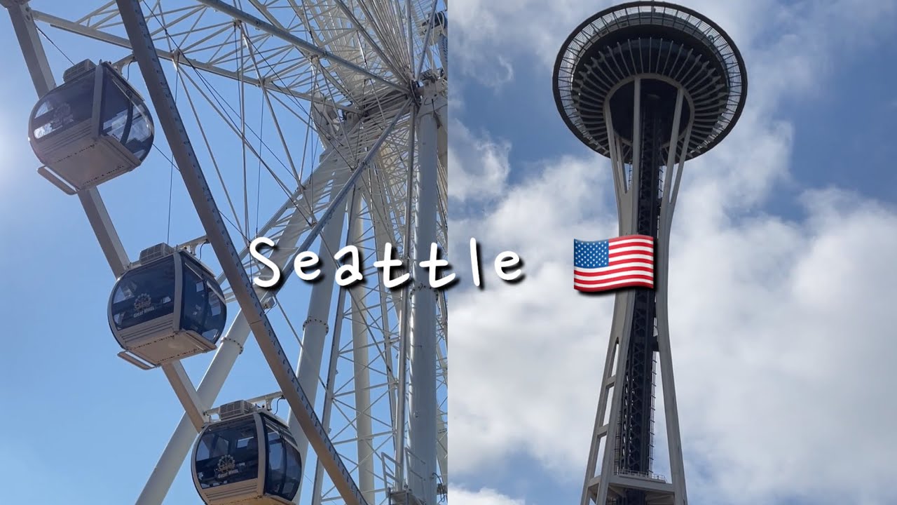 [캐나다맘 여행브이로그] what to do/eat in Seattle space needle, public market