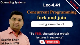 L4.41: Fork and join in Concurrent programming using example-1