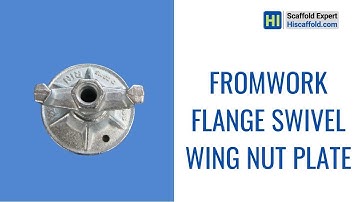 formwork flange swivel wing nut slope plate