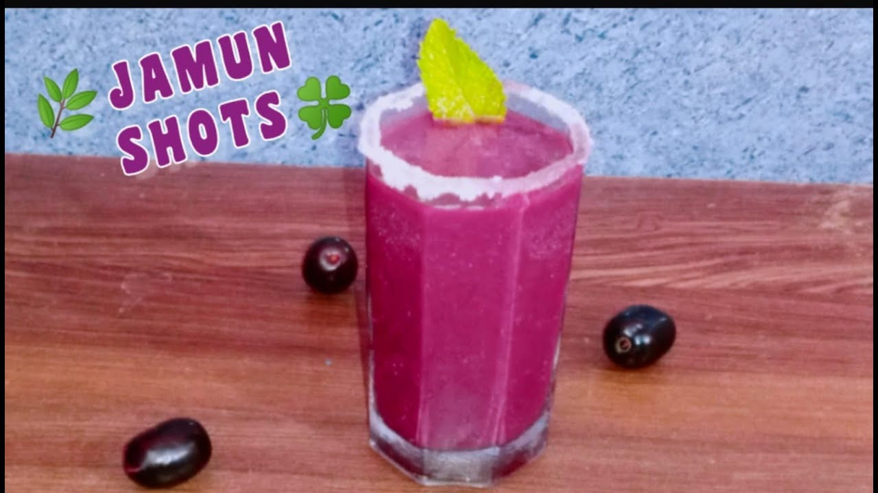 जामुन शॉट्स | Jamun Shots | Java Plum Juice | Jamun Summer Drink | How ...