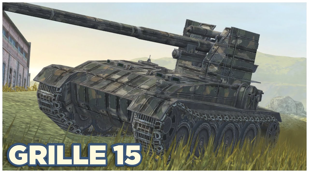 Wot 15. Гриль 15 блиц. Гриль танк блиц. Гриль 15 WOT. Танк Grille 15.