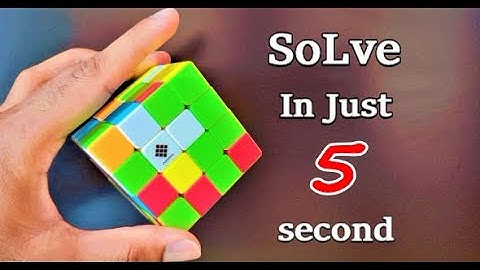 How to solve 4x4 cube in just 5 sec in hindi