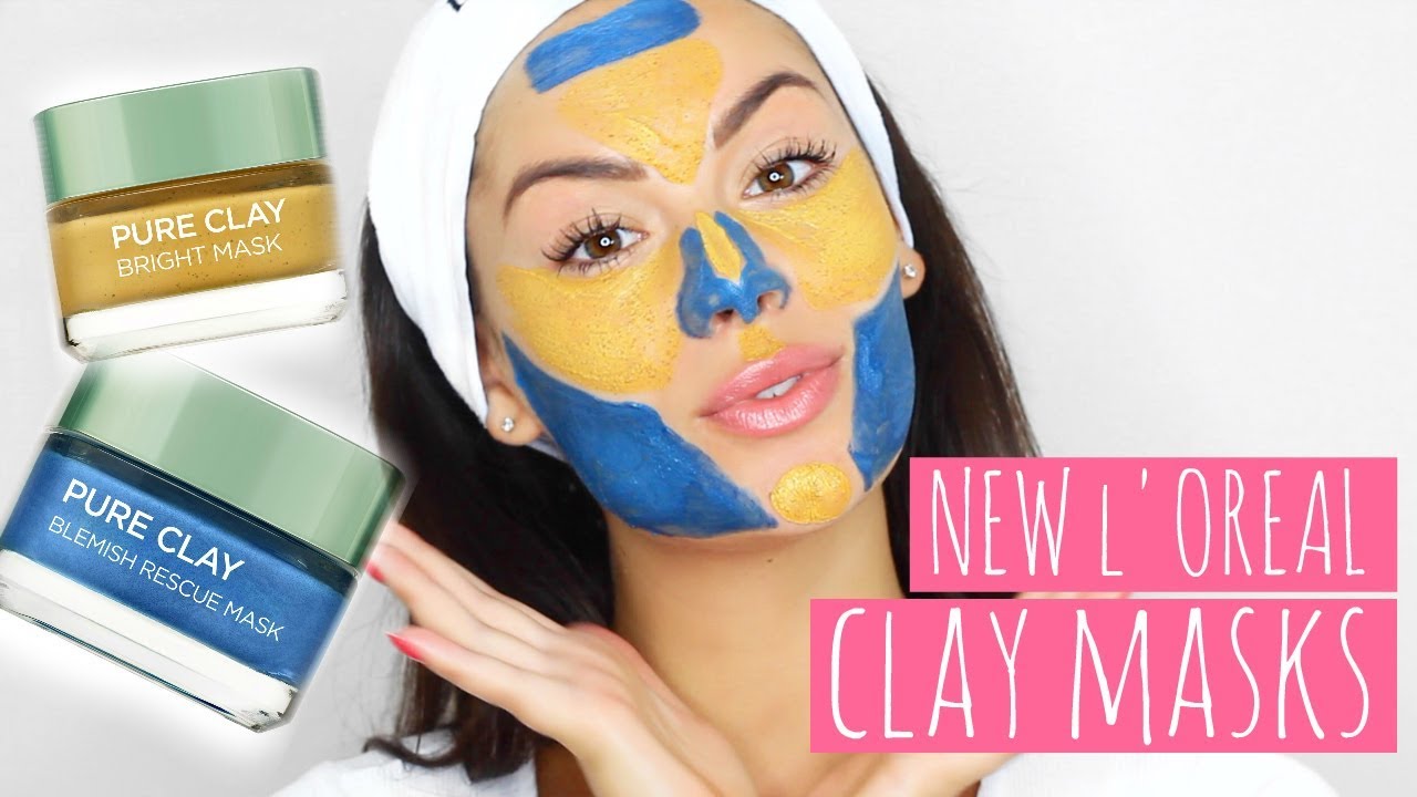 HOW TO RID OF SPOTS - NEW L'OREAL CLAY MASKS TESTED! Big Sister - YouTube