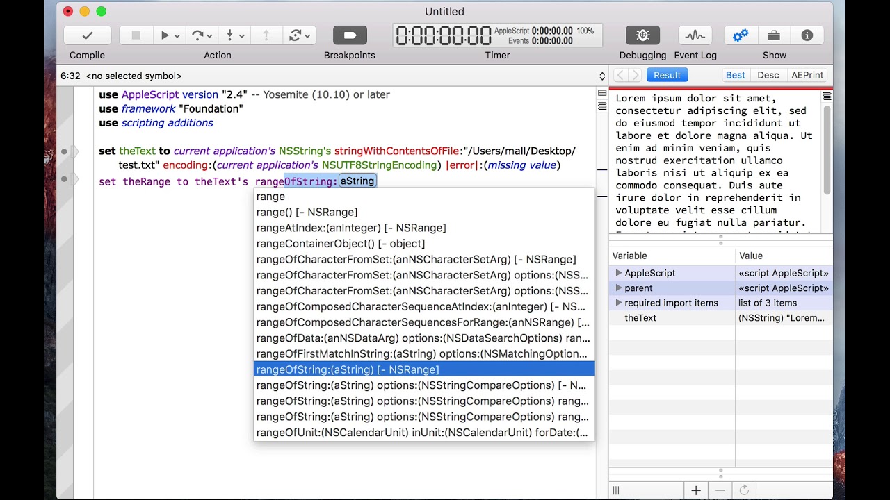 Script Debugger 7 0 6 – Applescript Authoring Environment Software