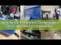 Avis sur la Scheppach Compresseur d’air HC26Si | Compresseur à air ultra silencieux | Cuve 24 L | 8