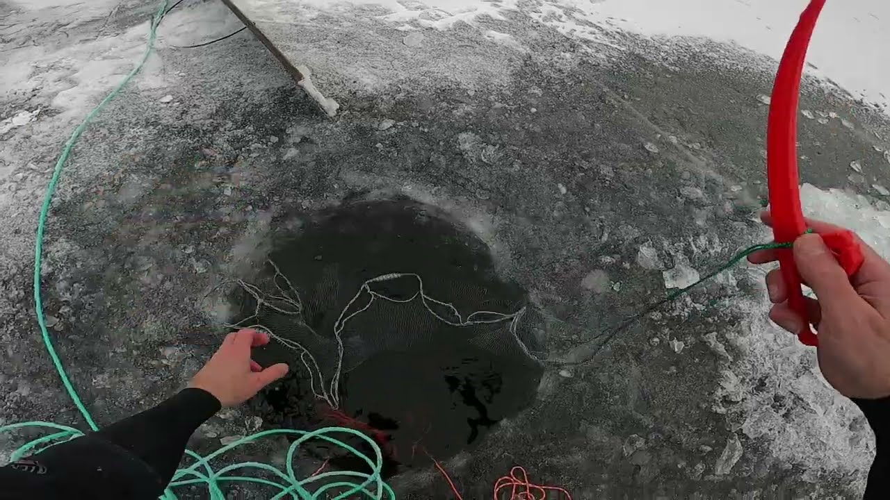 Verkkokalastusta Kitkajärvellä. Osa 75 - talviverkot pyyntiin.