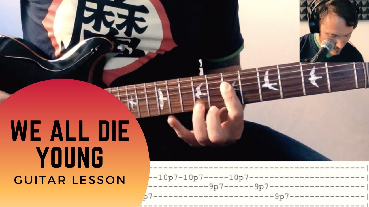 We All Die Young solo Steel Dragon Guitar Lesson (How to play on