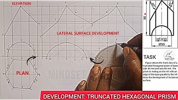 HOW TO DEVELOP THE LATERAL SURFACE OF A TRUNCATED HEXAGONAL PRISM