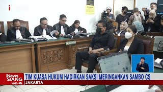 Kuasa Hukum Hadirkan Saksi Ahli yang Meringankan Sambo di Persidangan #iNewsSiang 22/12