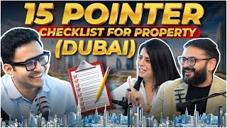 Property investment - 15 points checklist | Must Watch before buying a property in Dubai |