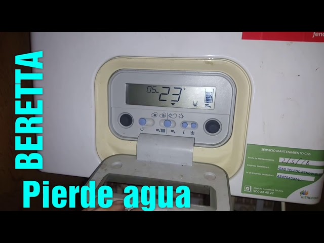 Caldera Beretta pierde agua y no sube la presión