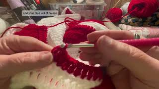 Betsy Ross Afghan Flag. Part3 easy to follow tutorial.   screenshot 1