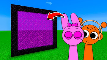 How to Make A Portal To The Pinki x Oren Sprunki Dimension in Minecraft!