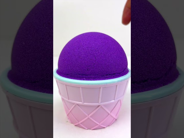 [🌈ASMR Surprise Toys🌈] COCOMELON Figures in Kinetic Sand, Crayons & Garage! #Shorts