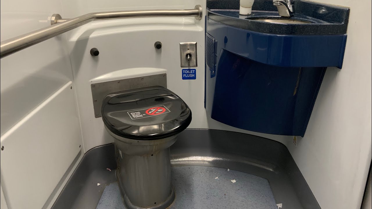 Handicap restroom on MARC train bilevels YouTube