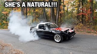 LETTING MY GIRLFRIEND DRIFT MY 400WHP MIATA