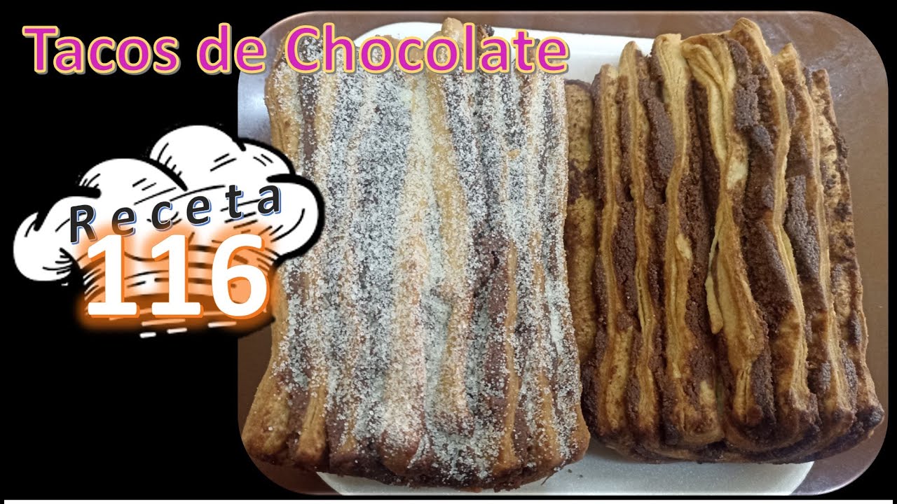 Como hacer Tacos de chocolate Pan artesanal. - YouTube