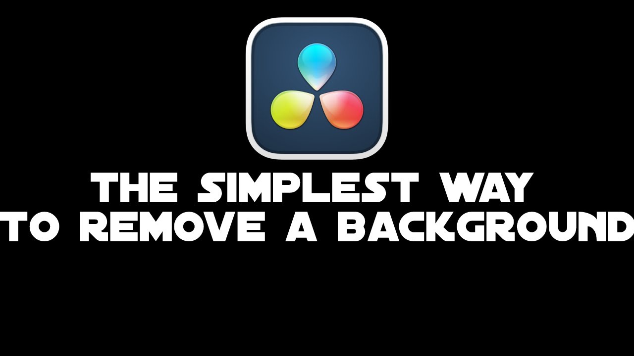The SIMPLEST way to remove a background Davinci resolve YouTube