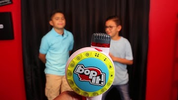 Damian and Darian Go Head to Head with Bop It Maker game! #AD