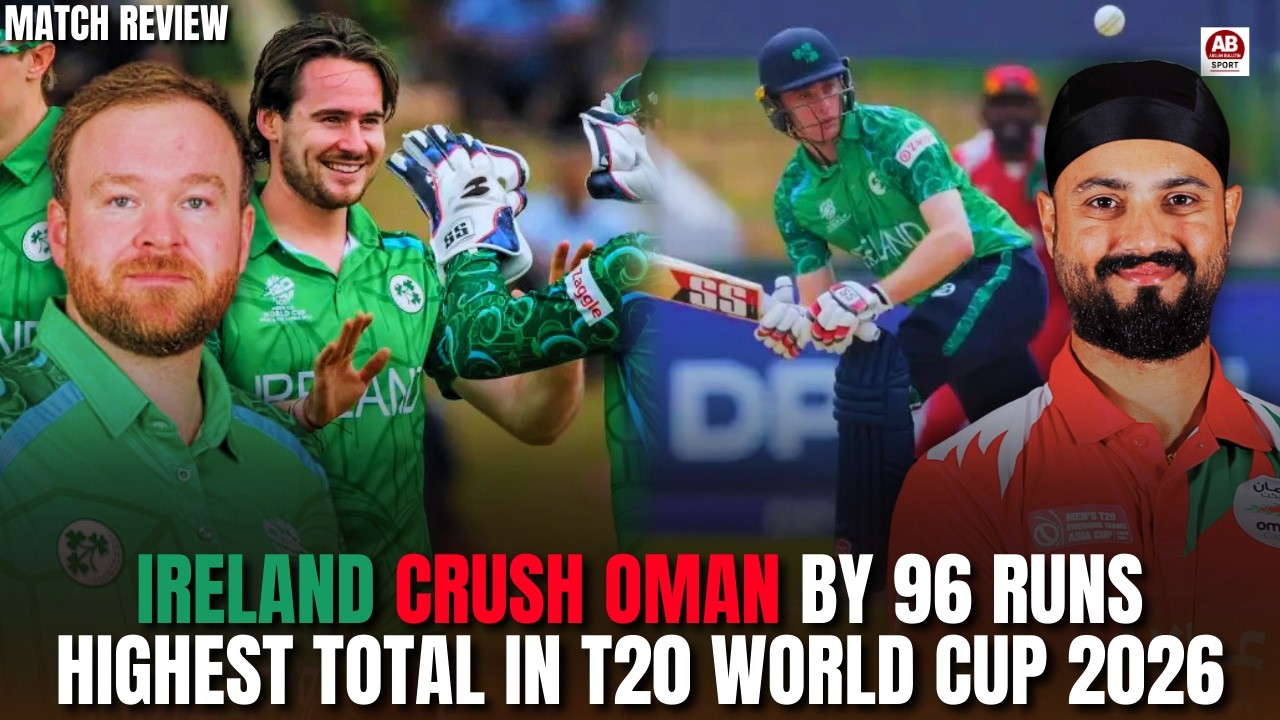 Ireland Dominate Oman as Lorcan Tucker Stars in T20 World Cup Thriller | AB Sports