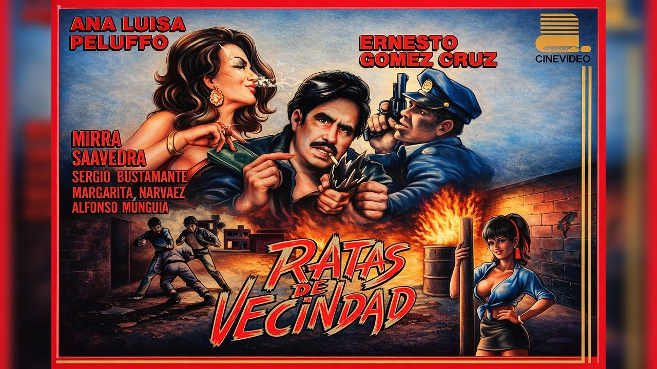 Ratas de vecindad (1988) de Alberto Mariscal con Ernesto Gómez Cruz, Ana Luisa Peluffo & Julio Ahuet